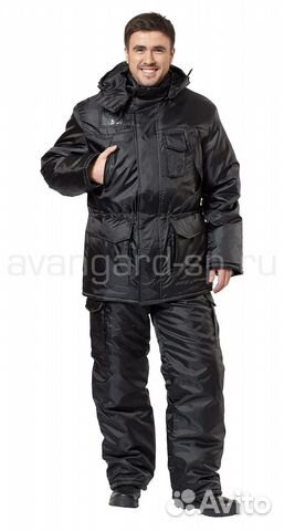 Костюм зимний охрана: куртка дл., р.56-58 рост 5-6