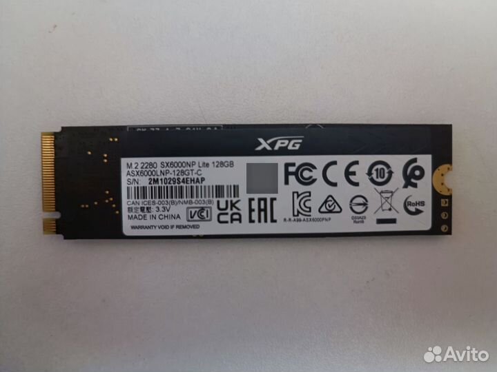 128 гб SSD M.2 накопитель adata XPG SX6000 Lite