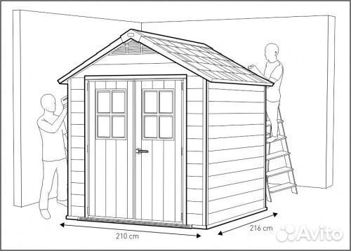 Хозблок сарай Keter Newton 757