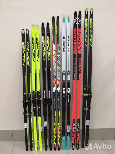 Лыжи беговые с креплениями