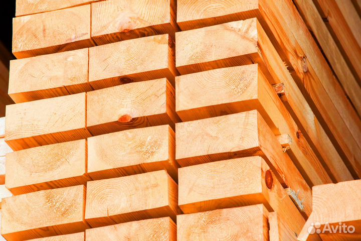 Брус от производителя лиственница 100х150мм, гост