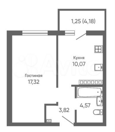 1-к. квартира, 40 м², 23/25 эт.
