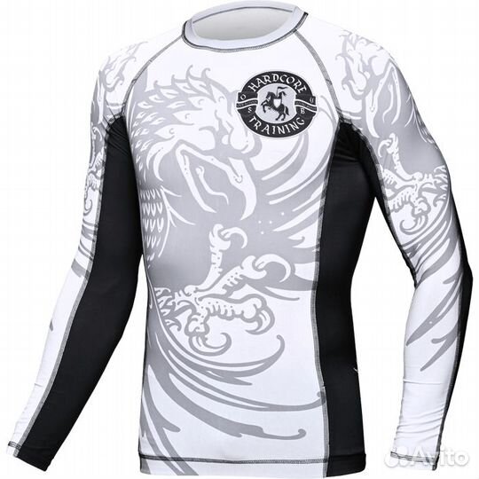 Рашгард Hardcore Training Heraldry White LS