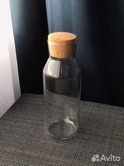 Бутылка для воды IKEA с пробкой