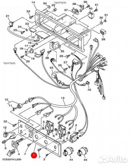 Новая оригинальная пластина Yamaha EF6600 E