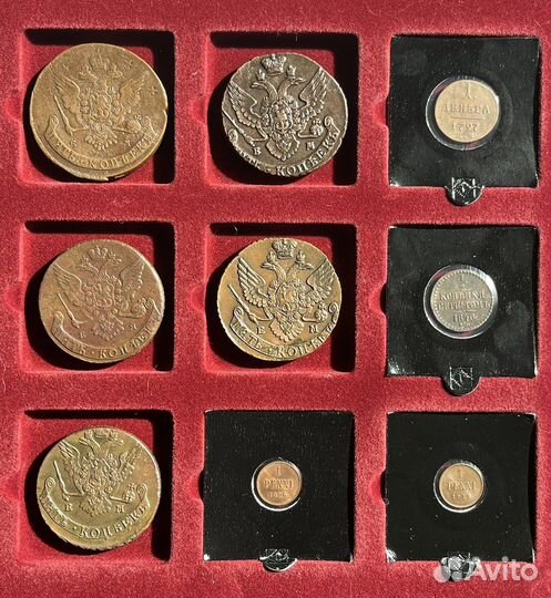 Коллекция медных монет Российской Империи ч.1