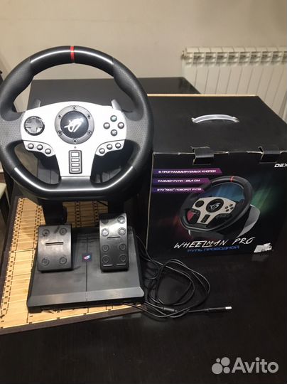 Игровой руль с педалями dexp Whellmart pro