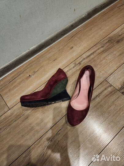 Туфли на танкетке 39 Италия