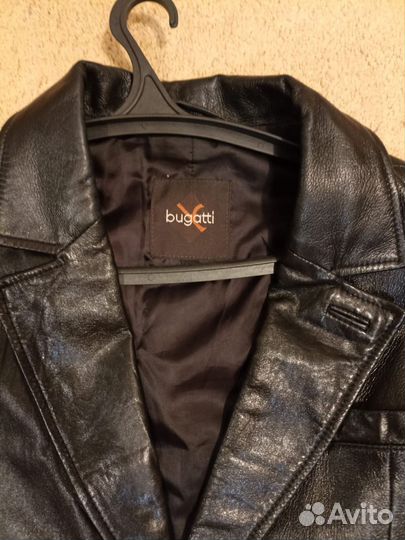 Кожаная куртка мужская 54 черная