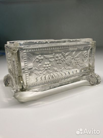 Шкатулка чайница стекло аникварное в реставрацию