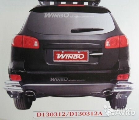 Hyundai Santa Fe 2006-2009г. Защита бампера уголки