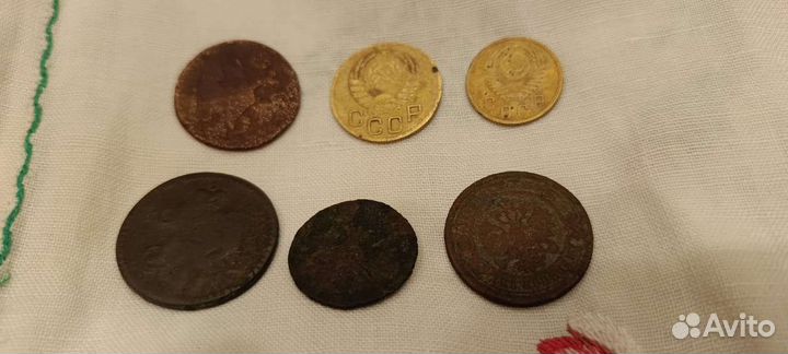 Старинные монеты с 1712 по 1956 гг