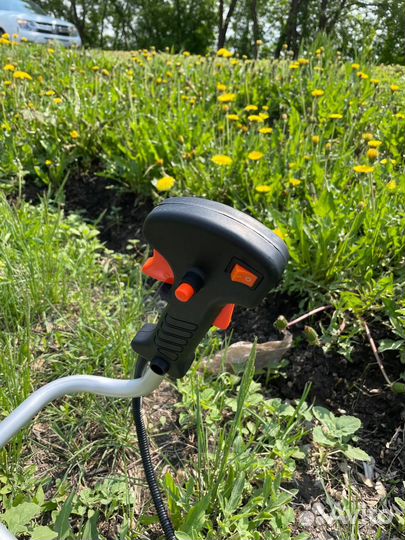 Триммер 3,8 л.с, ранцевый ремень, нож 40 зуб