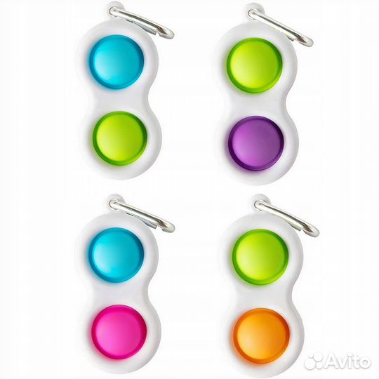 Спиннер Антистресс Simple Dimple 2 пупырки POP IT