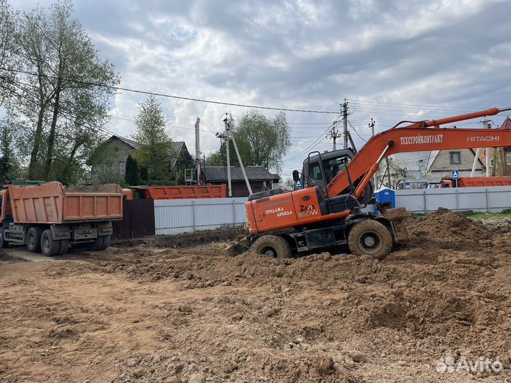 Вывоз грунта с погрузкой, спецтехника