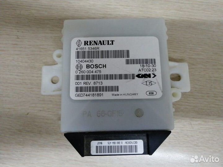 Эбу полным приводом Renault Duster