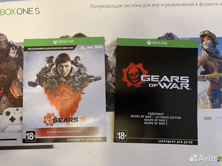 Xbox One s 1tb с играми