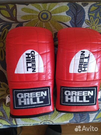 Перчатки снарядные Green Hill,натуральная кожа
