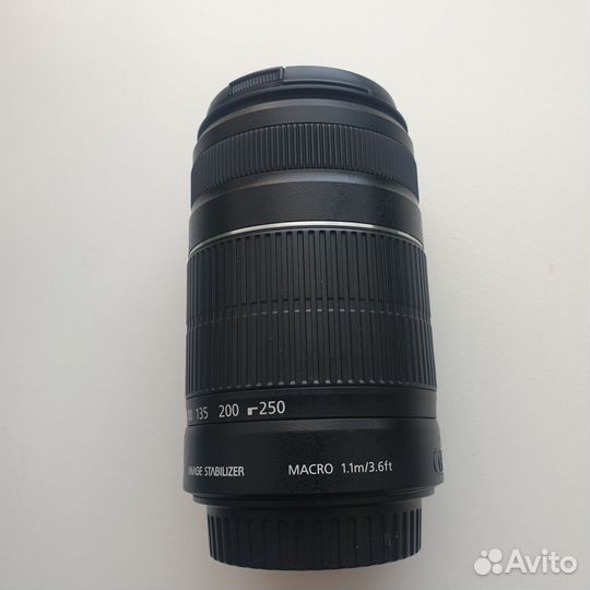 Объектив canon zoom lens ef-s 55-250mm 1:4-5.6 is