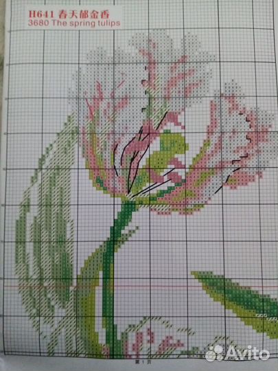 Набор для вышивки крестом с нанесенным рисунком Ки