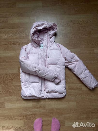 Пуховик женский короткий с капюшоном