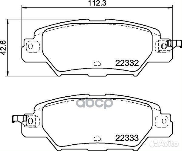 Колодки тормозные mazda CX-5 14- задние NP5051