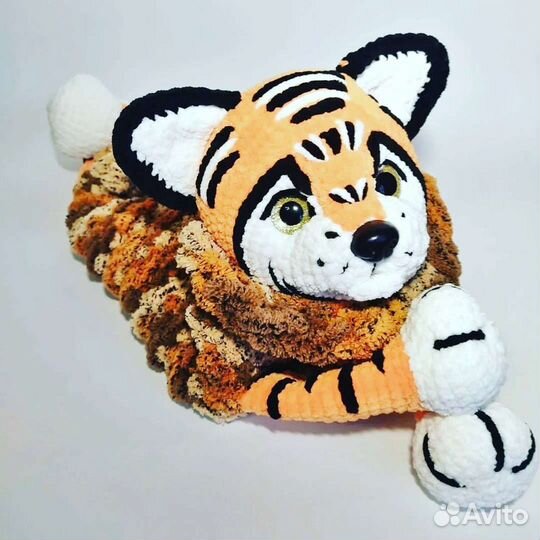 Вязаные плюшевые игрушки Пижамница лошадь, тигр