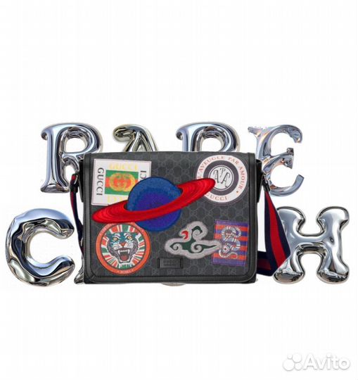 Сумка gucci gg supreme night courrier большая