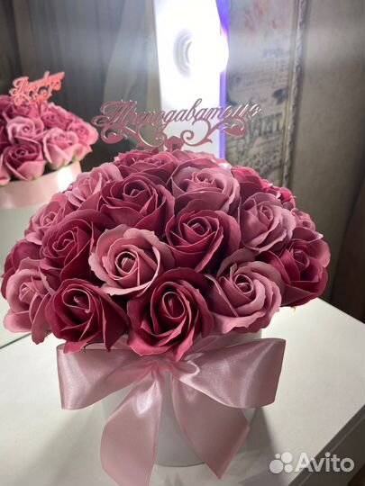 Букет из мыльных цветов