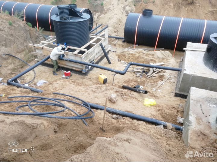 Водопровод, канализация под ключ, септик, скважина