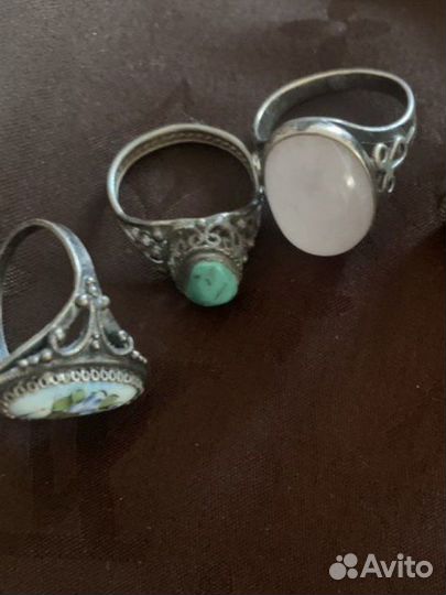 Серебряные,старинные кольца
