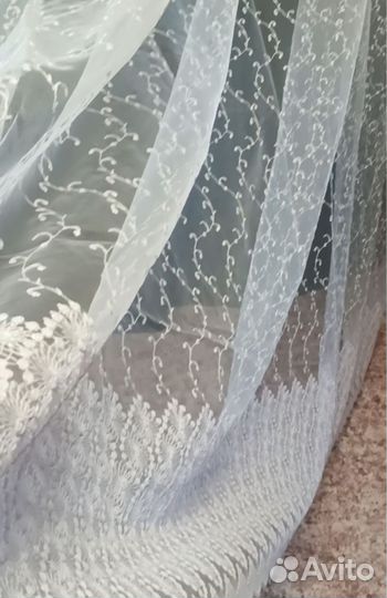 Тюль готовый Ветка