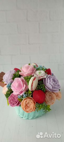 Букет из мыла ручной работы