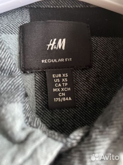 Рубашка H&M в клетку, 164/170
