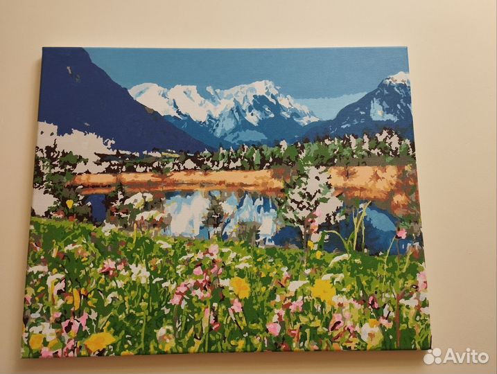 Картины по номерам раскрашенная