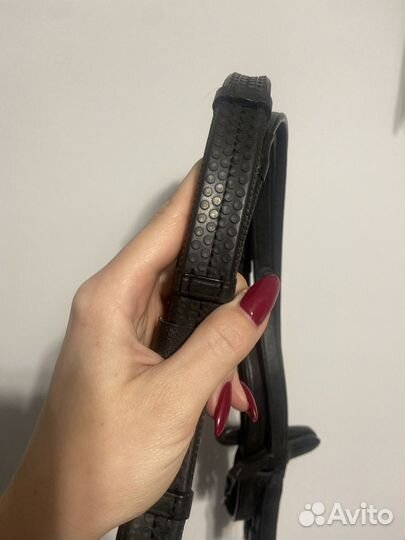 Повод для уздечки резиновый Royal horse