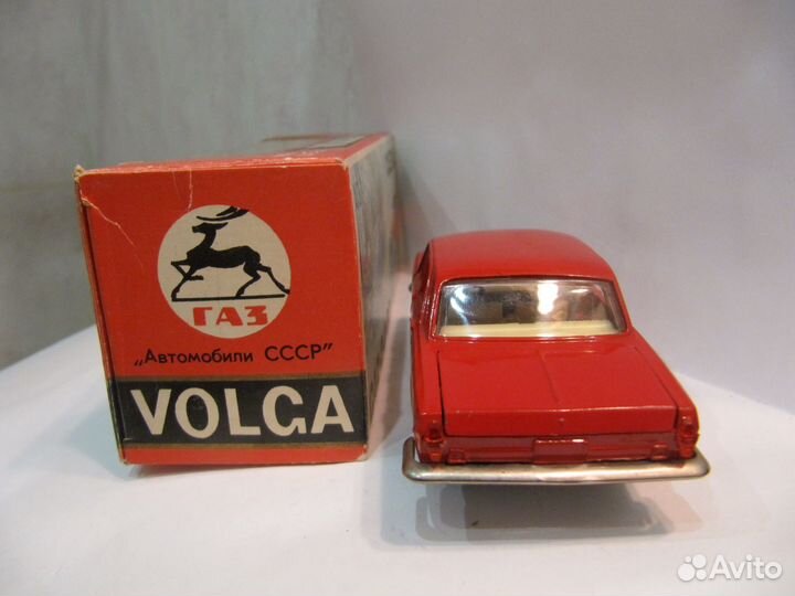 Волга газ 24 А14 без ми. Алый цвет. Коробка 1981