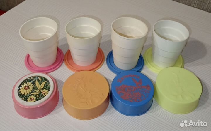 Стакан складной 4 штуки СССР