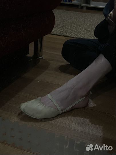 Полубалетки для танцев натуральная кожа