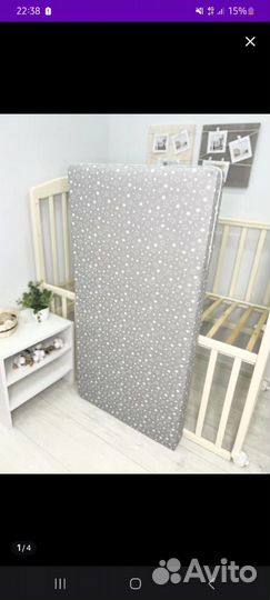 Матрас для детской кроватки 120х60