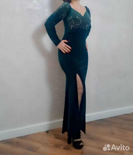 Вечернее платье, бархатное