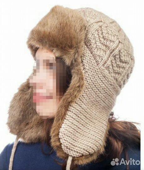 Шапка-ушанка женская новая