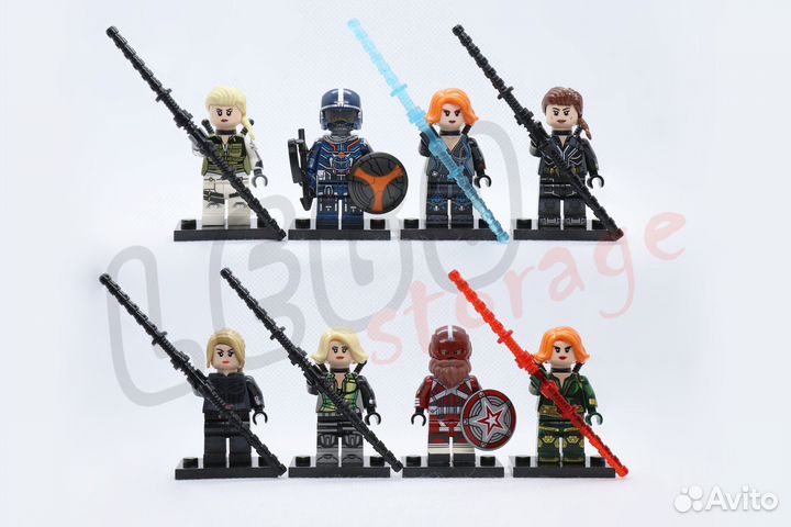 Lego Черная вдова Таскмастер Красный Страж