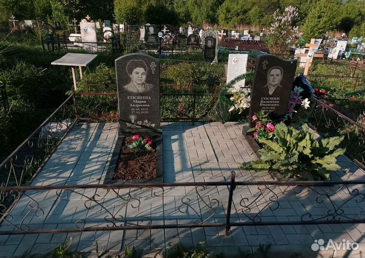 Благоустройство могил в Мысках