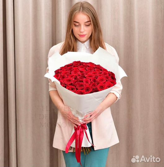 Розы цветы букеты доставка 25 51 101 роза 201 301
