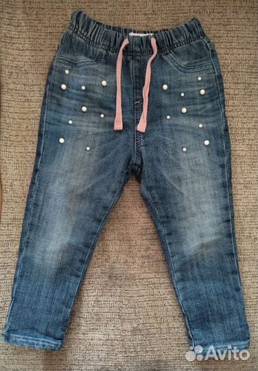 Джинсы теплые для девочки