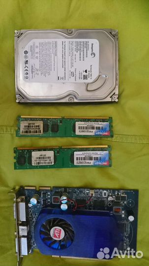 Жёсткий диски 80gd 7200,память, видеокарта