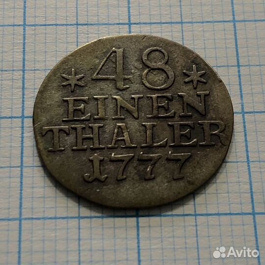 Монета Пруссии 1777 года