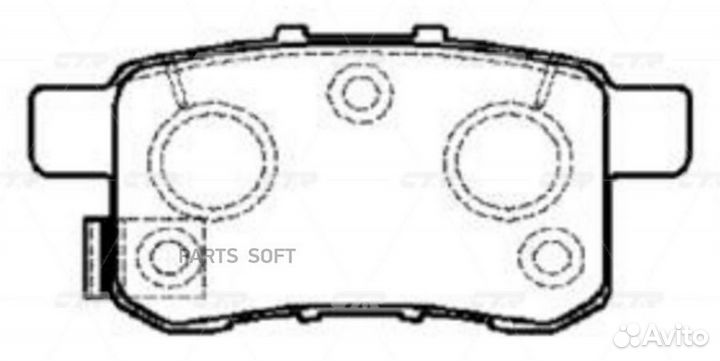 CTR GK0344 (старый номер ckho-27) Колодки тормозны