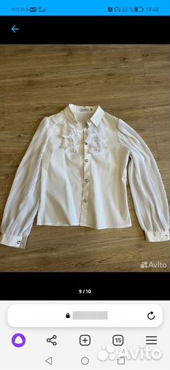 Школьная форма пакетом 128 синяя для девочки